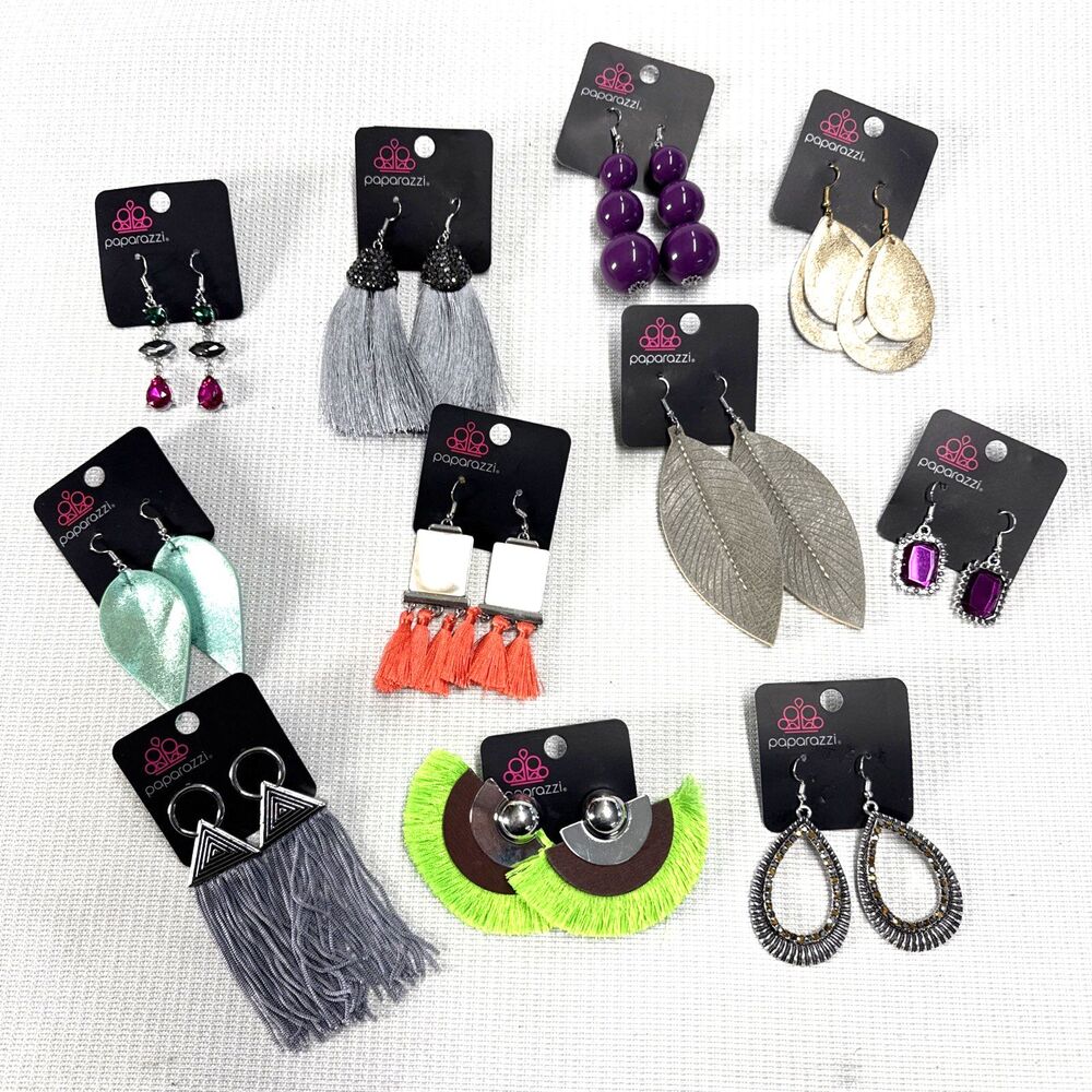 Paparazzi Pierced Earrings - NWT - Lot of 11 Pieces - Contemporary Jewelry